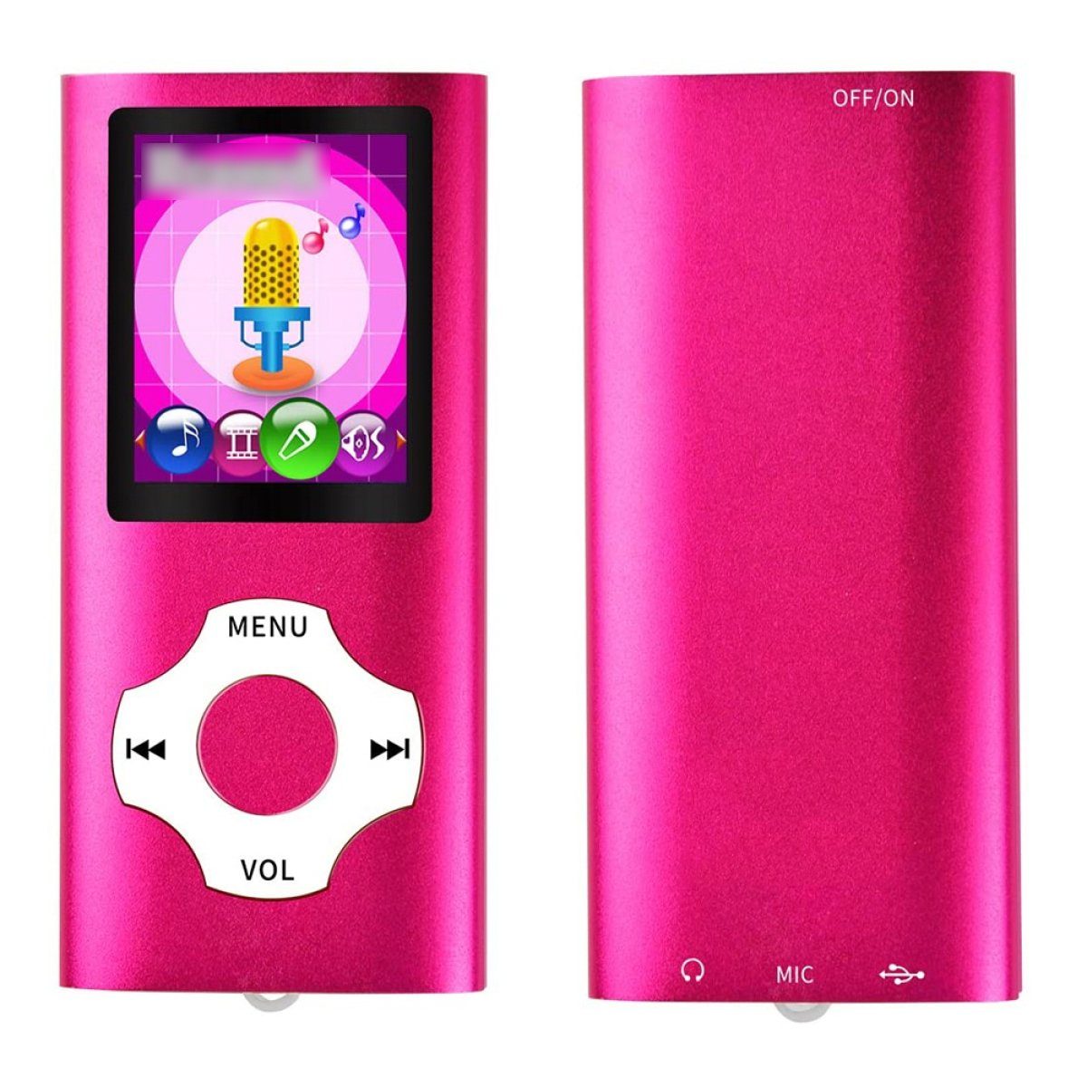 JedBesetzt Mp3 player,FM-Radio, Diktiergerät, Mini-Design,Ideal für Sport MP3-Player