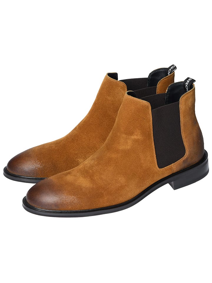 GORDON & BROS Leder-Chelsea-Boots ''Paul'' in Hellbraun günstig kaufen
