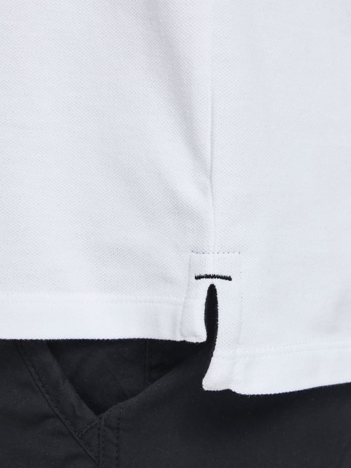 JACK & JONES PLUS Poloshirt in White günstig kaufen