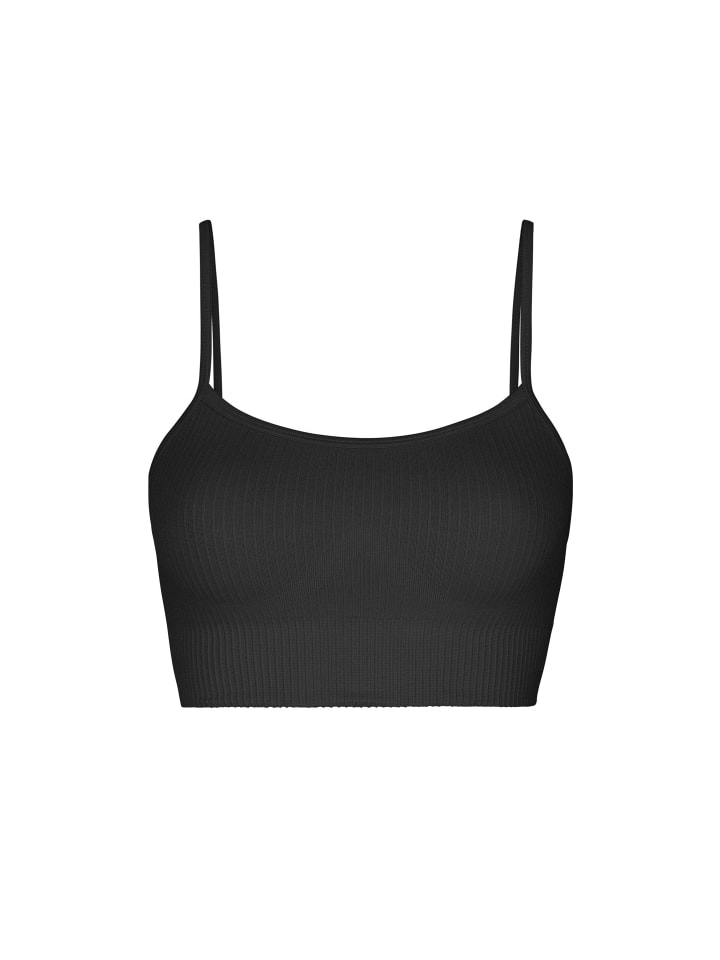 SNOCKS Gerippter Sport-BH 1 Stück in Schwarz günstig kaufen