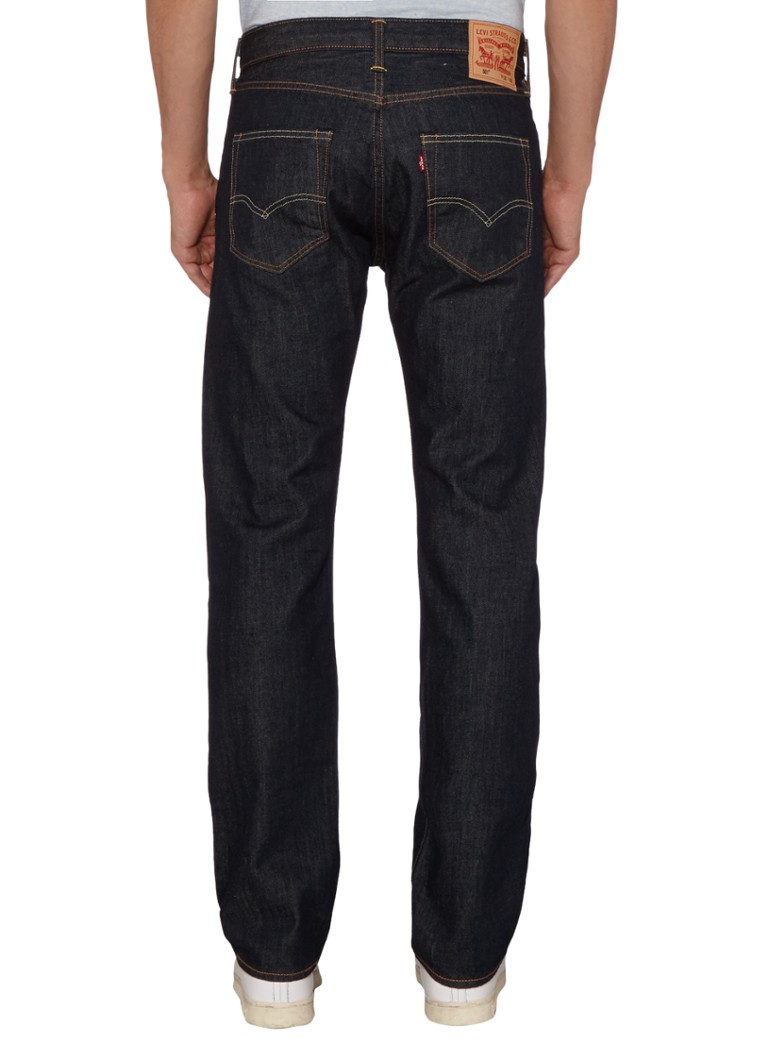 Blugi Levi's 501, talie medie, croială dreaptă, nuanță închisă