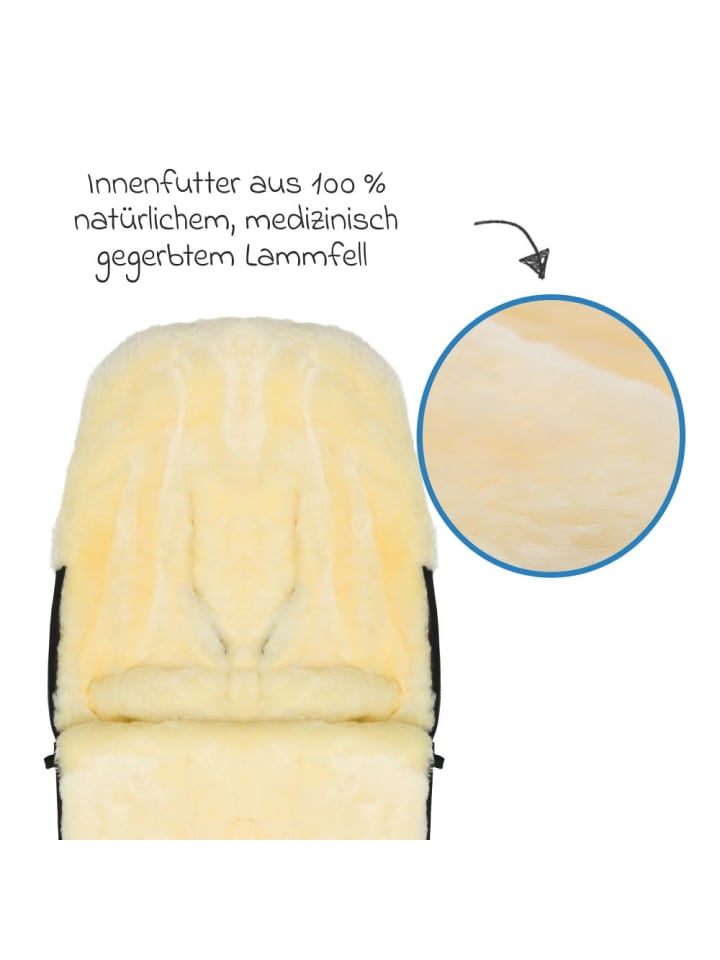 fillikid Lammwoll-Fußsack Makalu Wool für Buggy, Sport- in grau günstig kaufen onesize