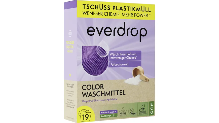 everdrop Colorwaschmittel Pulver 760 g