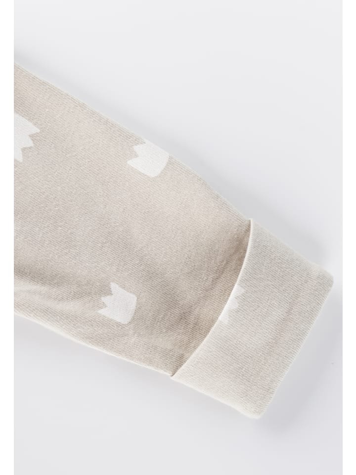 Sigikid Overall mit Füßchen und Klappbündchen an den Ärmeln Classic Baby in beige günstig kaufen