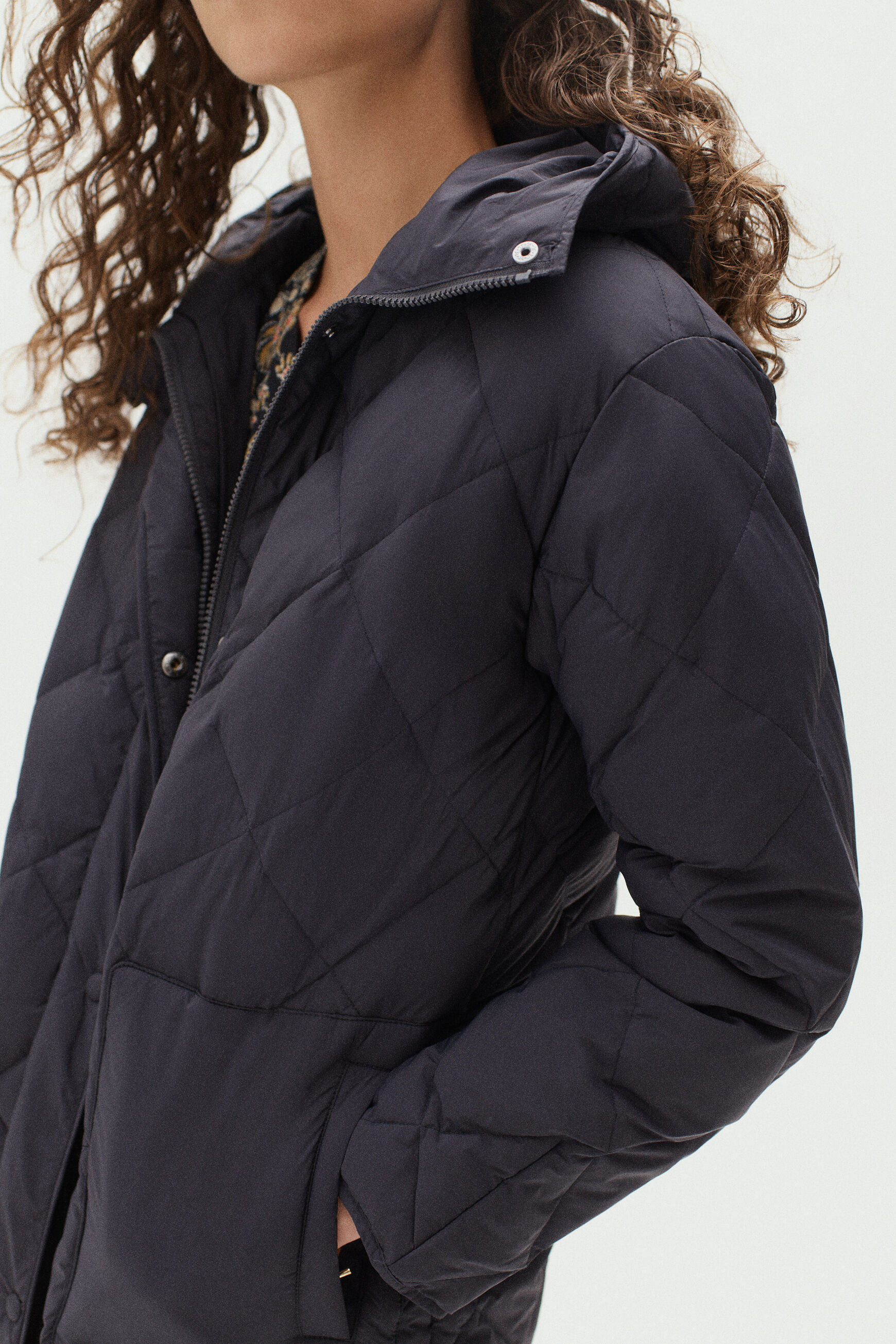 doudoune alfred bleu marine femme