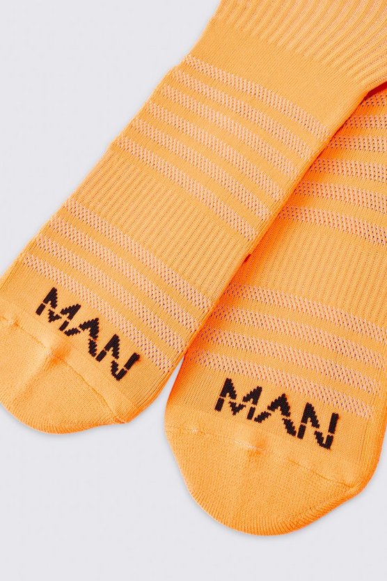 Man Active Neon Crew Socken