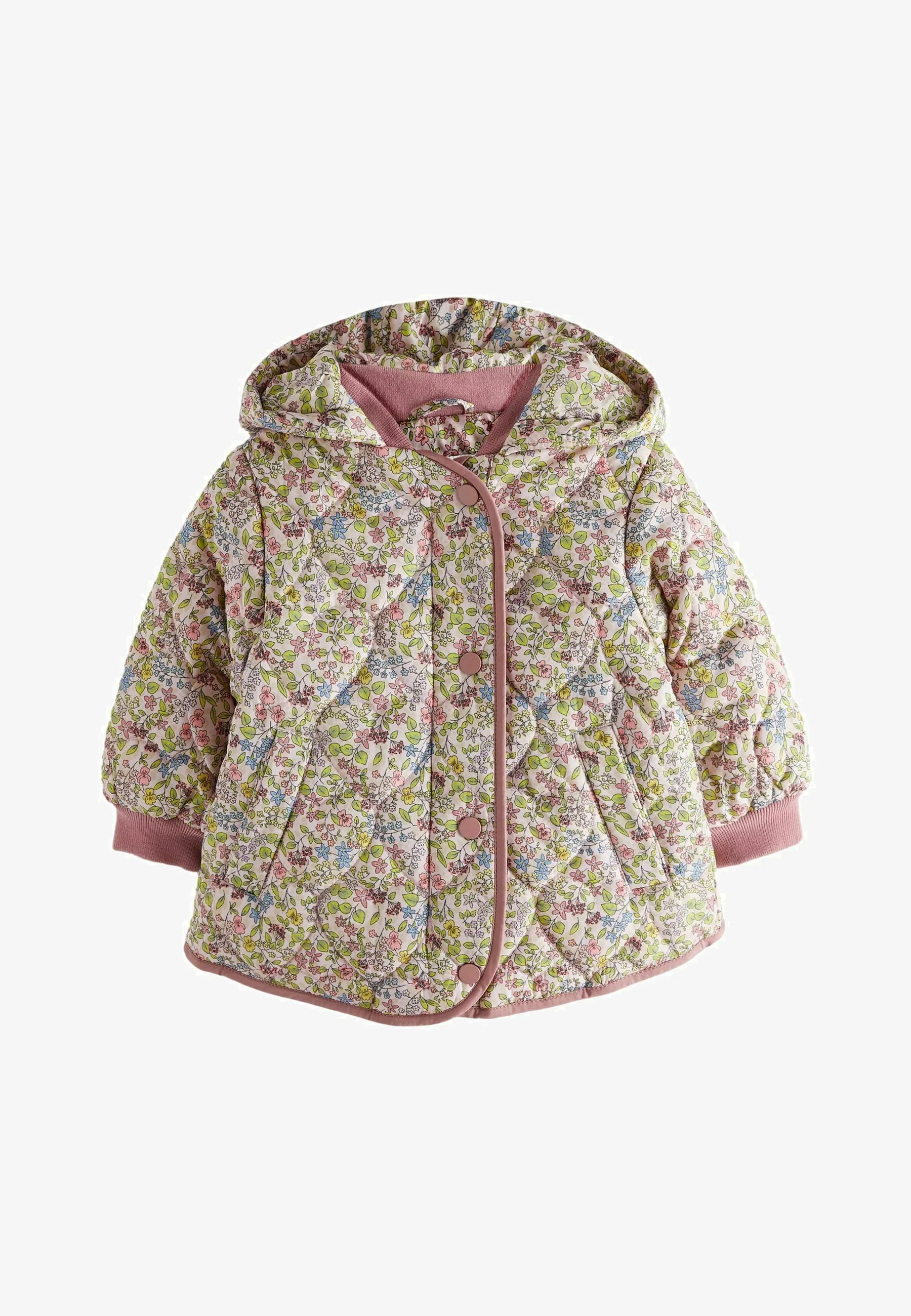 Abrigo de invierno con estampado AOP resistente a la lluvia y corte regular