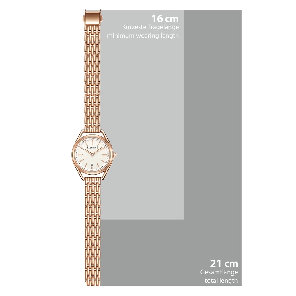 EASTSIDE Montre à quartz Edison en Or rose Acier inoxydable en Or rose Montre