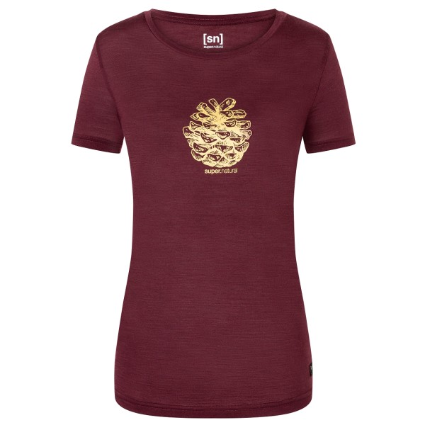 super.natural - Women's Pine Cone Tee - Merinoshirt