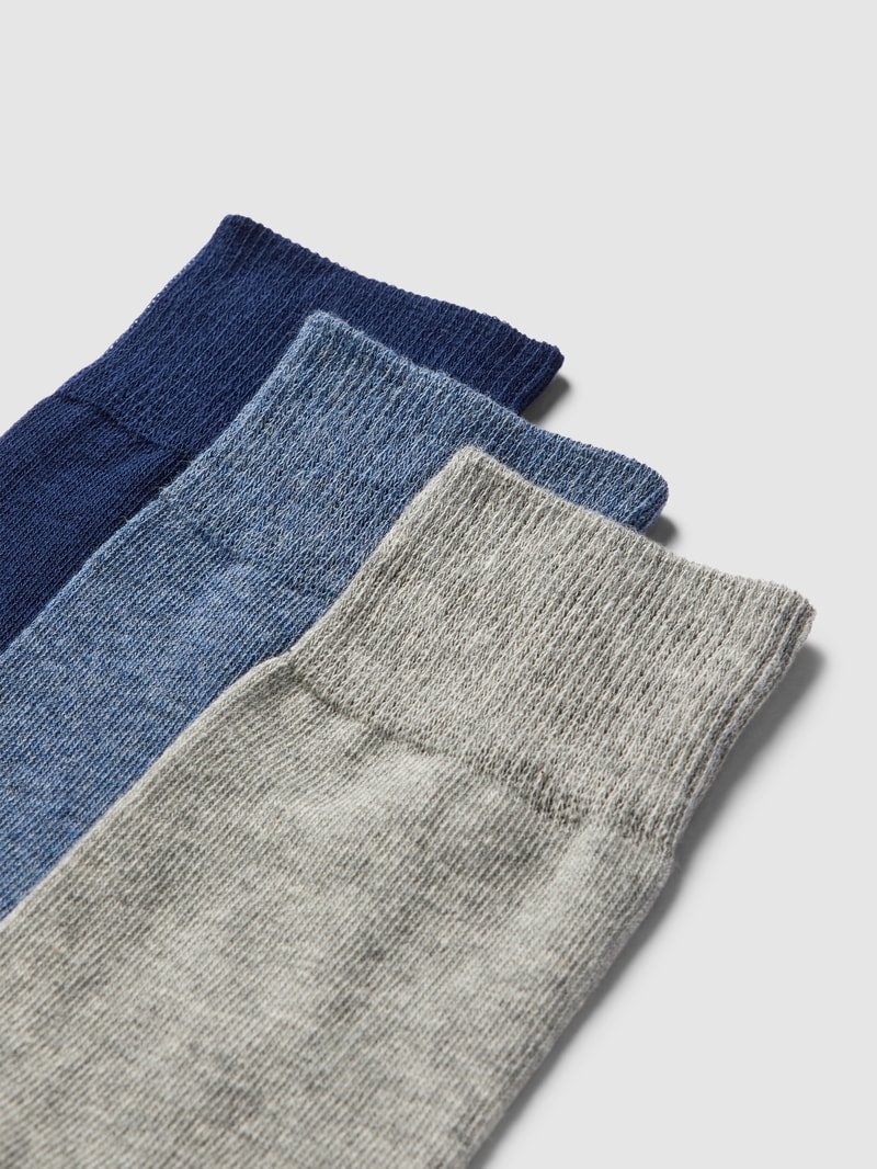 Socken mit Stretch-Anteil im 3er-Pack in blau