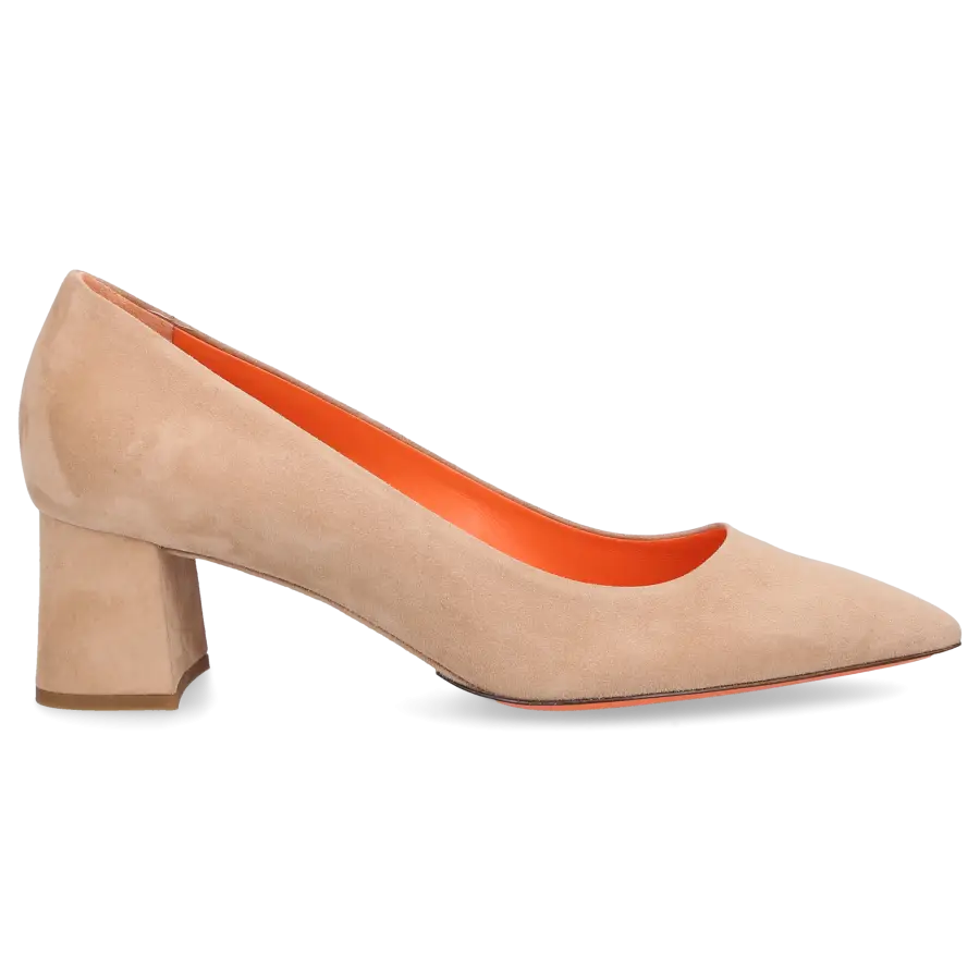 Santoni - Pumps 70049 Veloursleder - beige