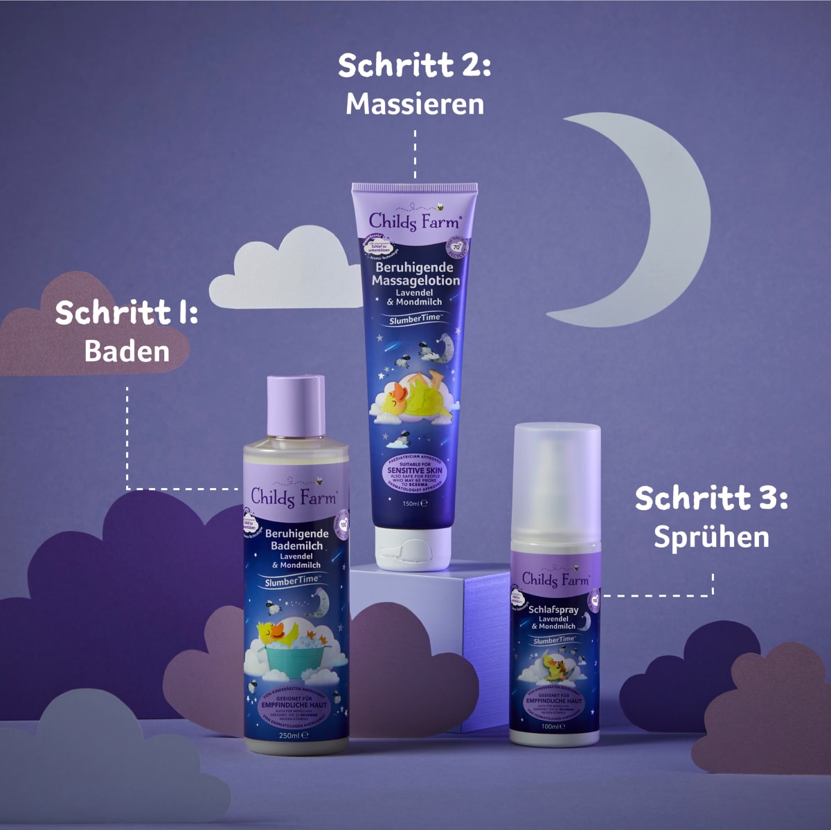 Schlafspray SlumberTime Lavendel & Mondmilch, 100 ml