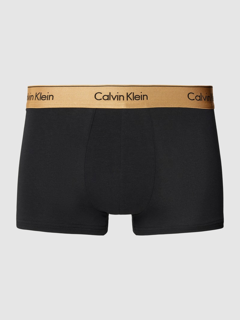 Trunks mit elastischem Logo-Bund in schwarz