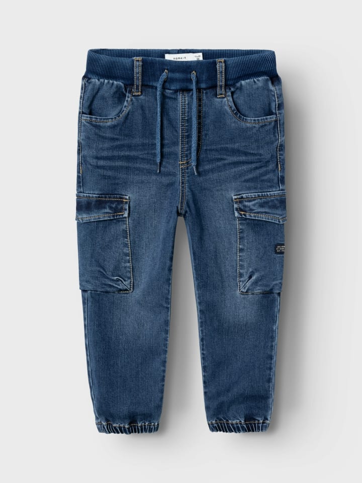 name it Baggy Cargo Jeans Hose Stretch Denim Jogger Pants NMMBEN in Dunkelblau günstig kaufen