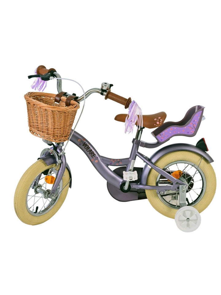 Volare Kinderfahrrad Blossom für Mädchen 12 Zoll Kinderrad in Lila 3 Jahre günstig kaufen onesize