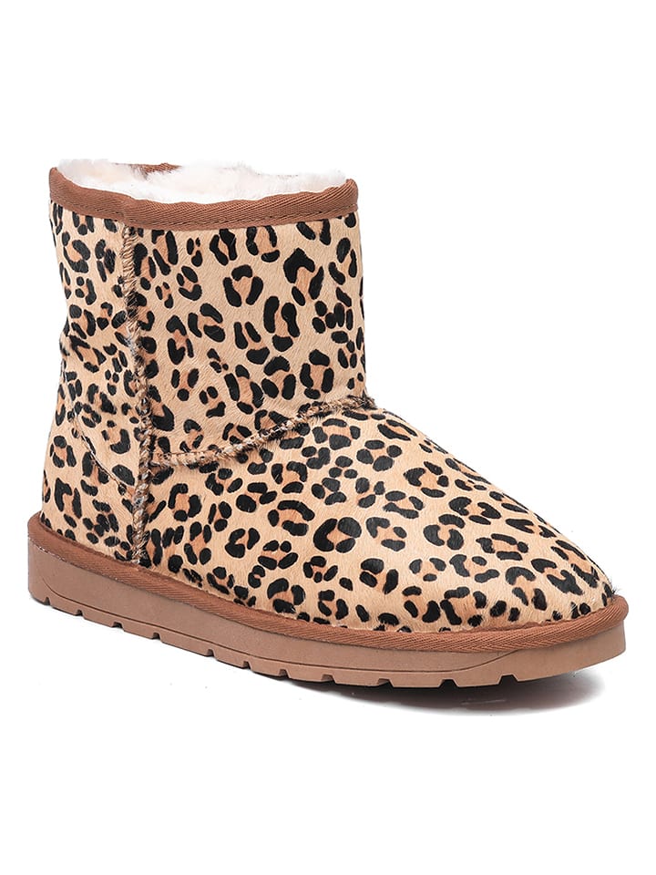 NICEBAY Leder-Winterboots 