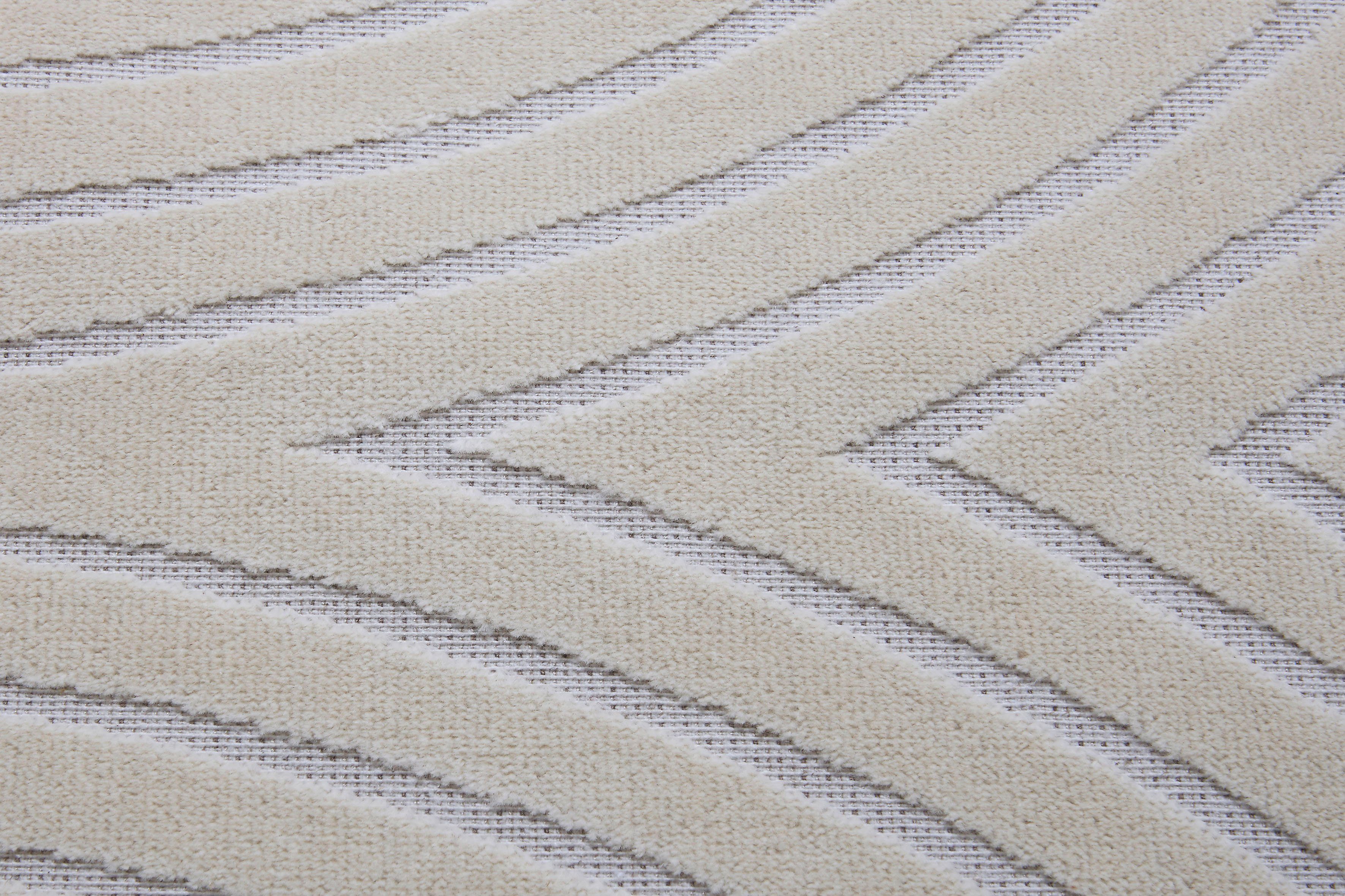 Teppich Faron, HANSE Home, rechteckig, Höhe: 3 mm, Kurzflor, Skandi, Boho, 3D Effekt, Wohnzimmer, Schlafzimmer, Flur