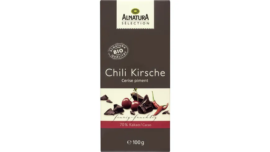 Alnatura Bio Sélection Schokolade Chili-Kirsche Sélection 100 g