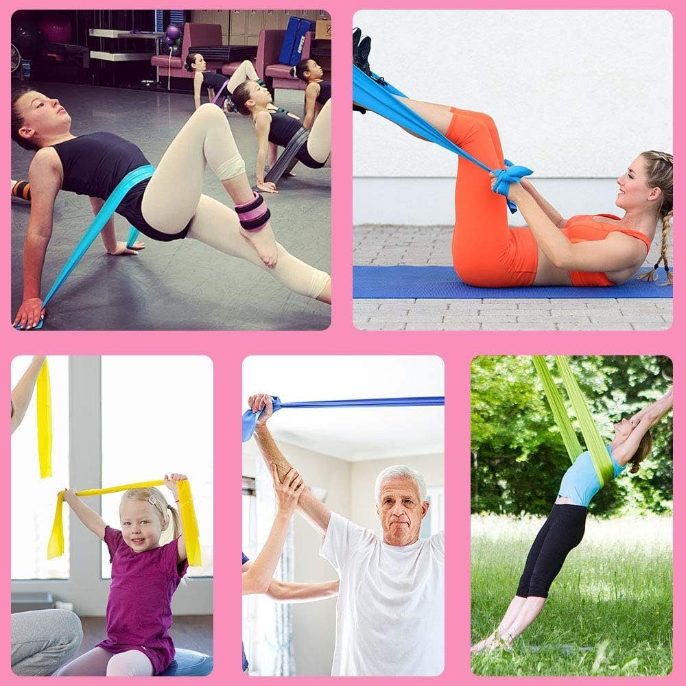Runxizhou Wäschekugel Terra Band 5er-Set, Fitnessbänder mit 5 Widerstandsstufen (1-St)