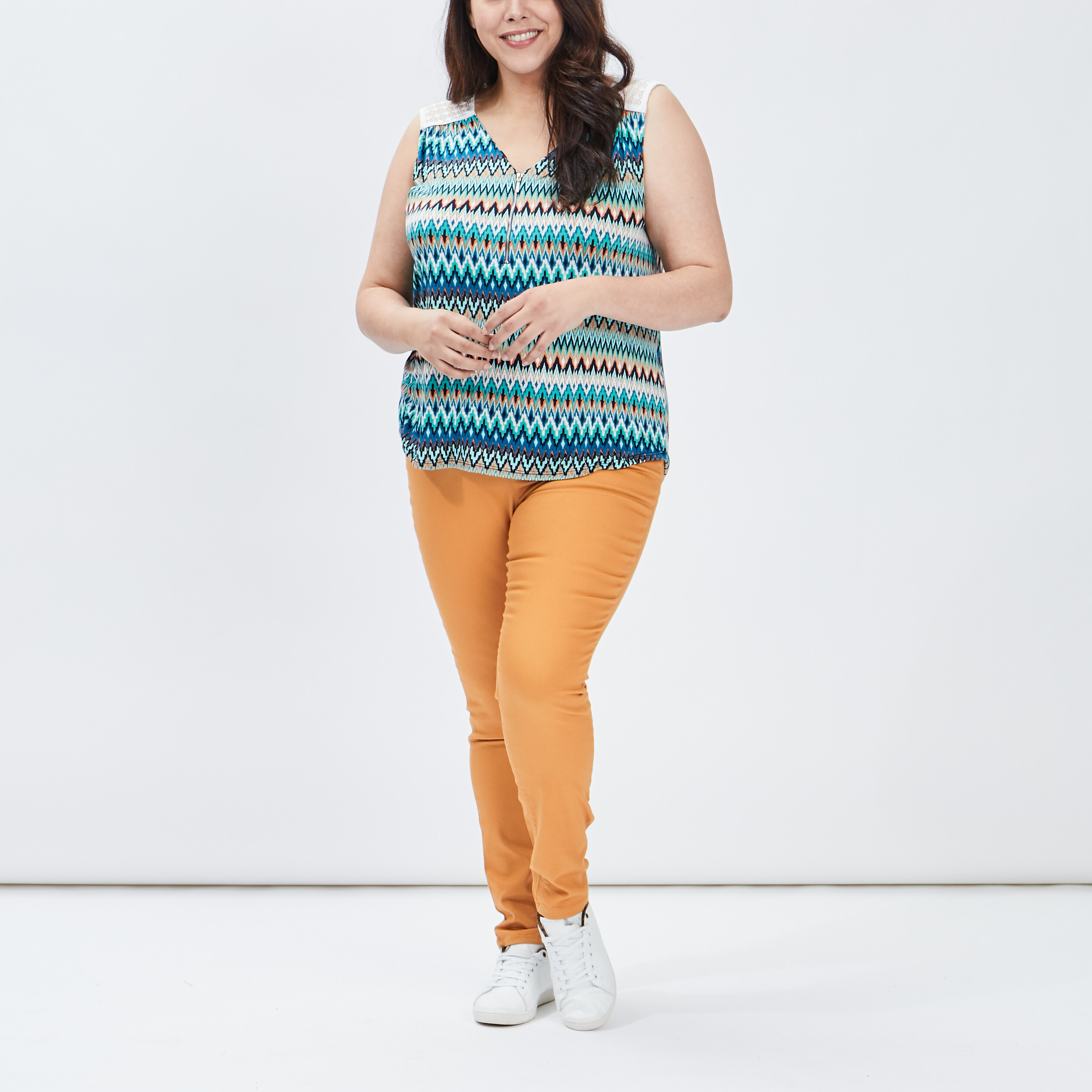 Jegging jaune moutarde femme grande taille | La Halle