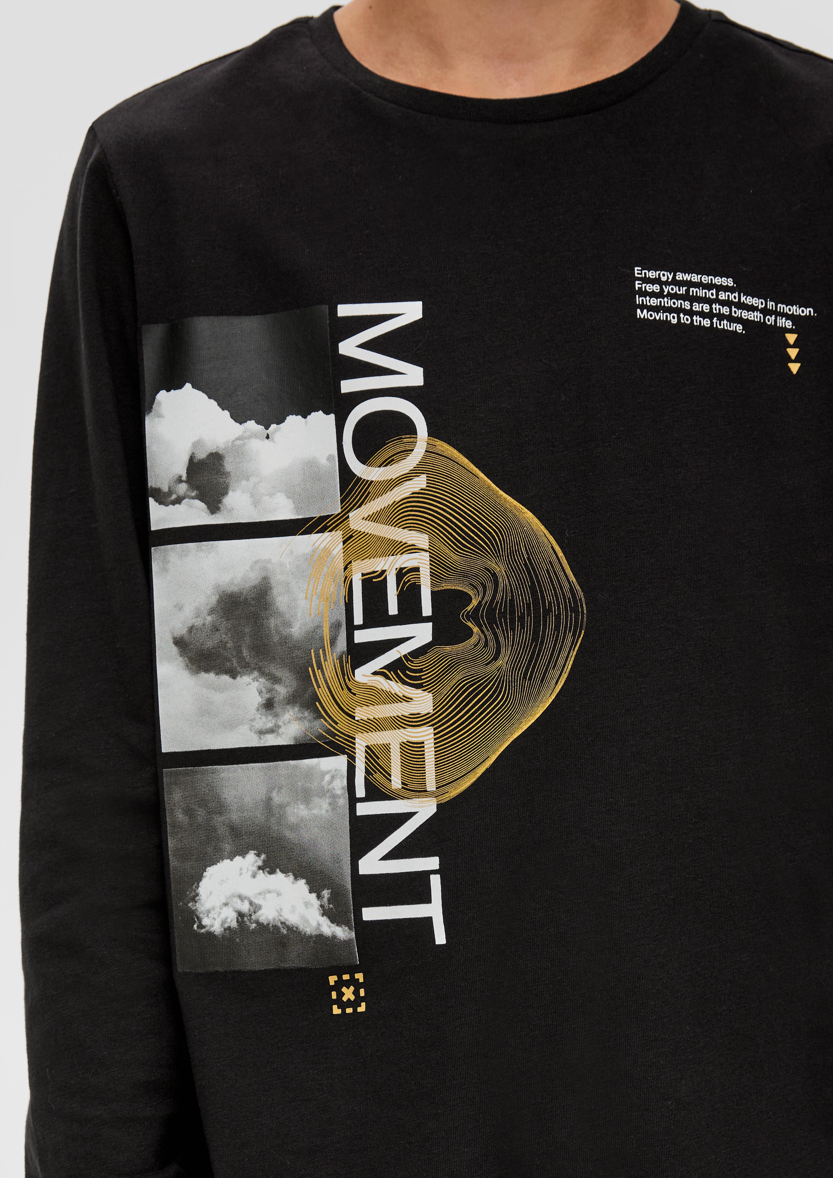Longsleeve mit Frontprint  2134043-9999