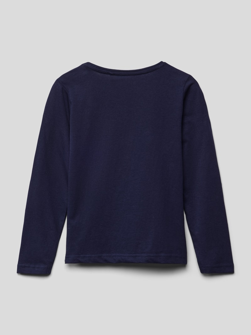 Longsleeve mit Motiv-Print in blau