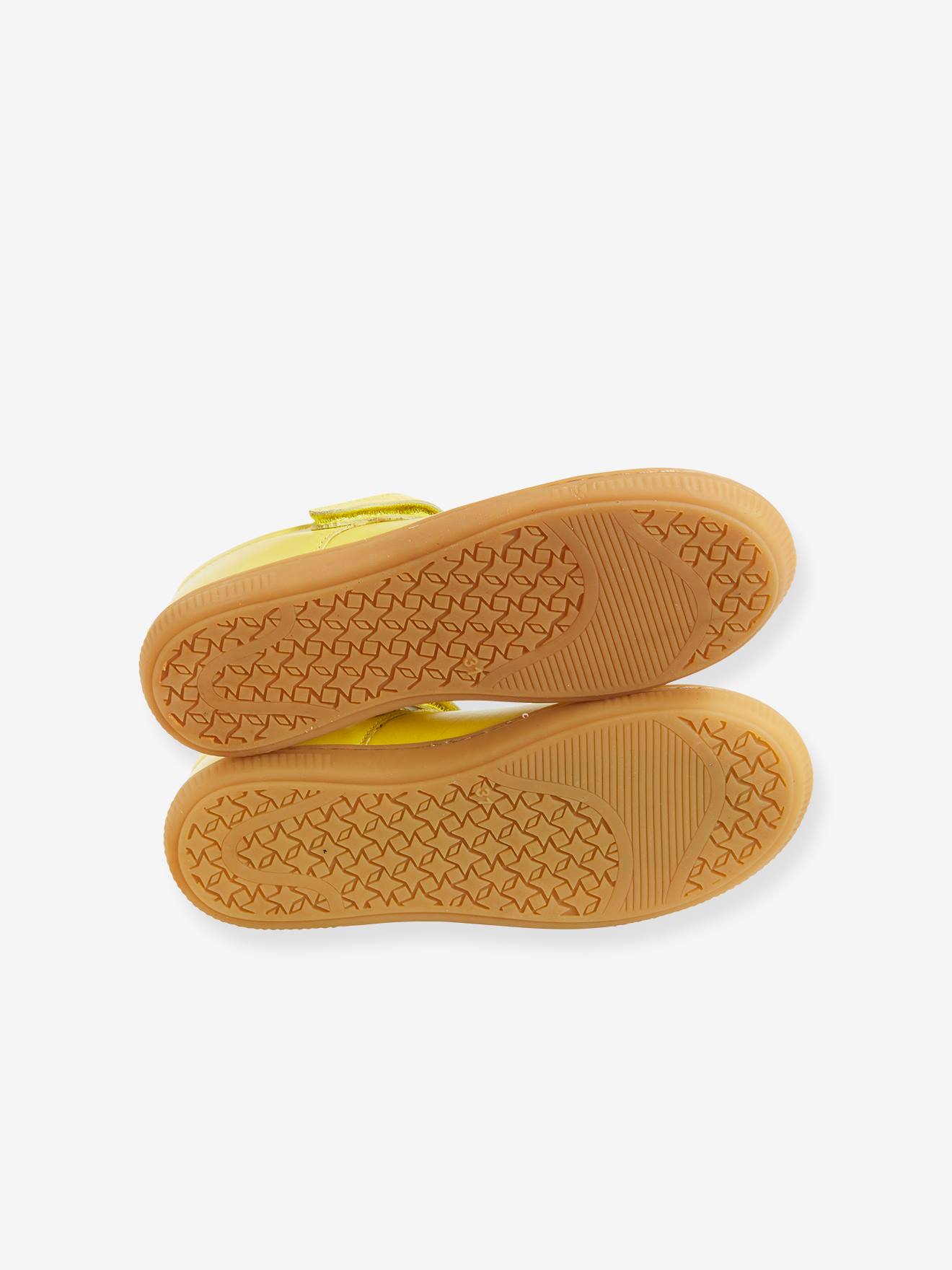 Babies cuir fille collection maternelle jaune moutarde