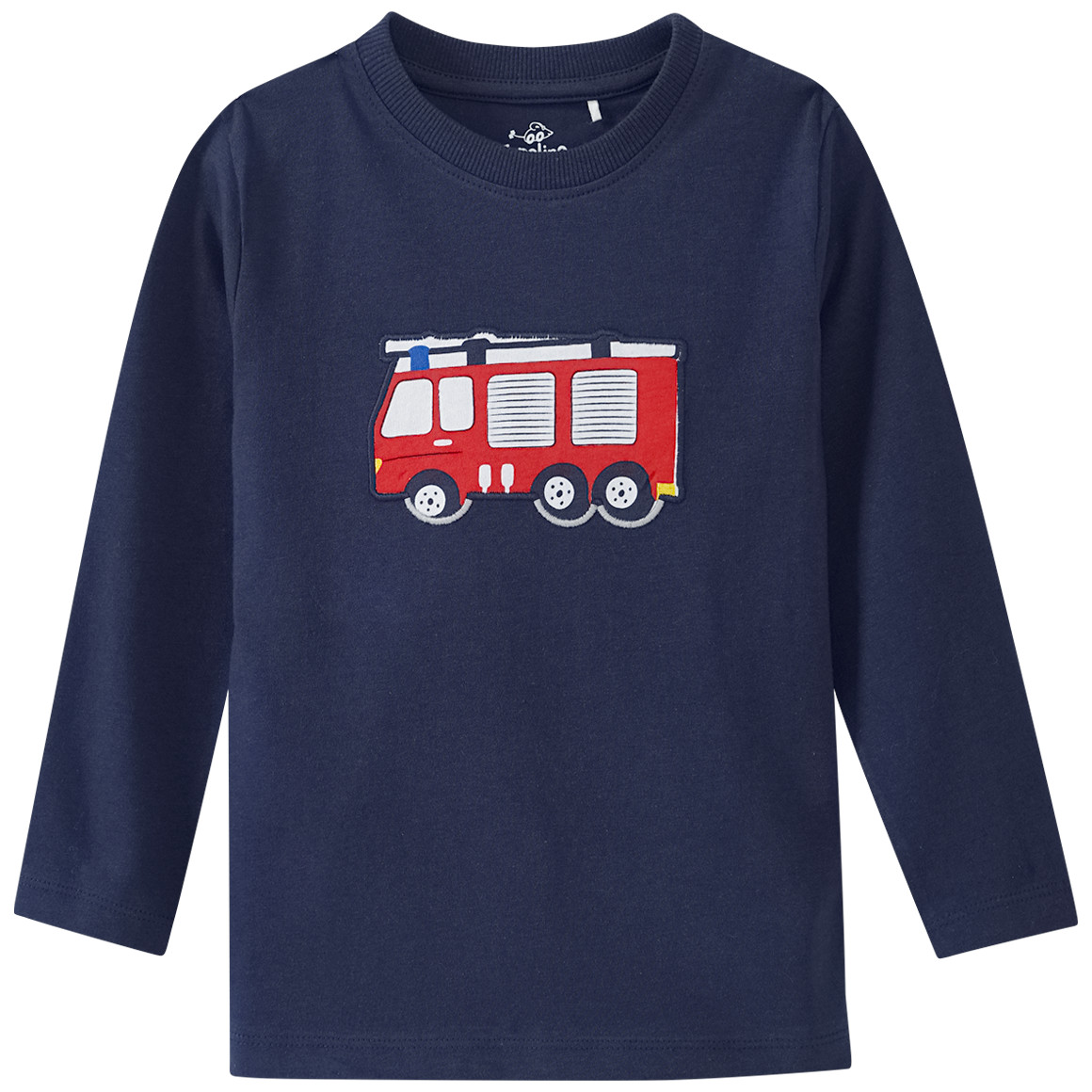 Kinder Langarmshirt mit Feuerwehr-Motiv