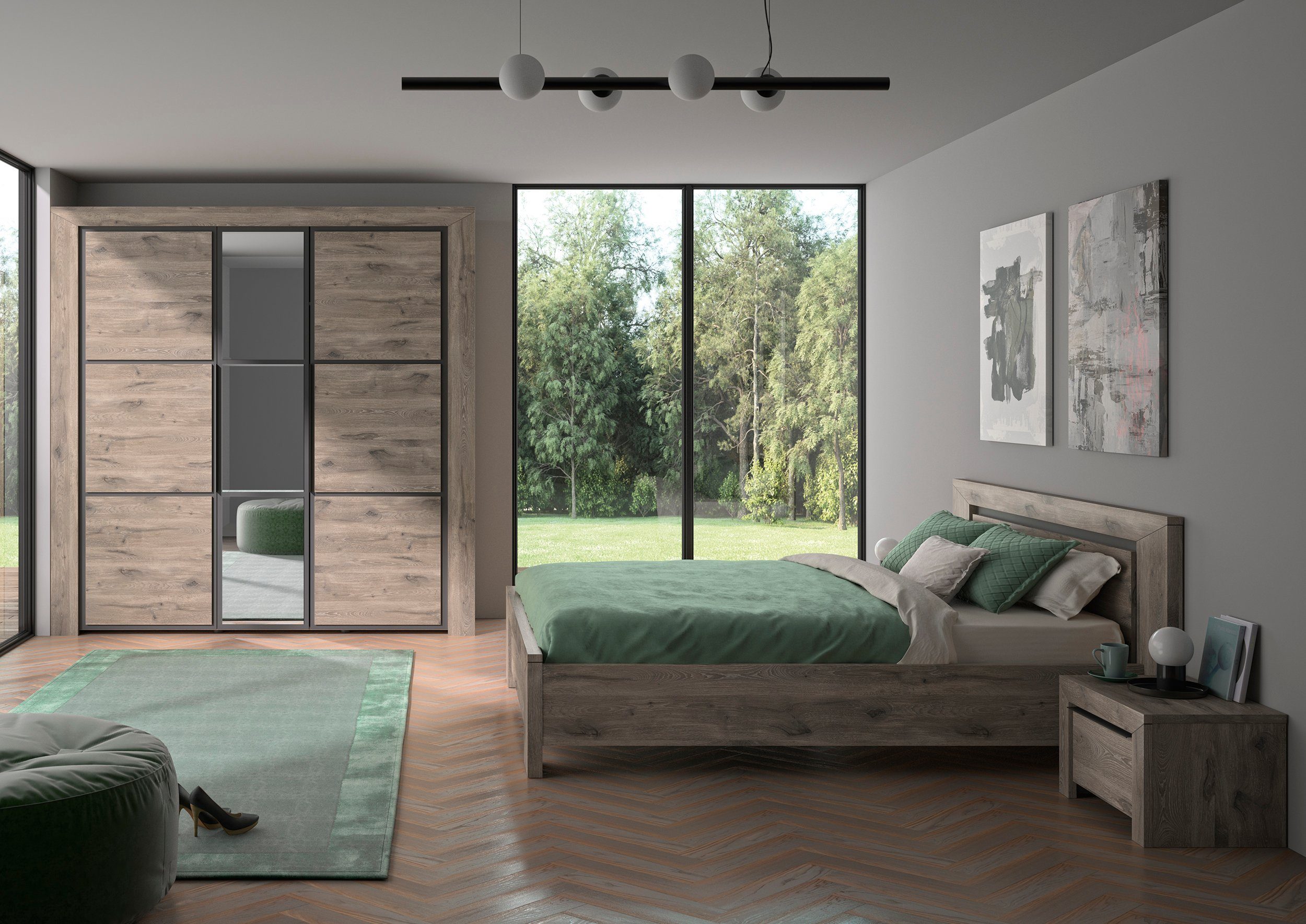 Gami Jugendzimmer-Set Brugge, (Set, 4-St), In 2 Farben erhältlich