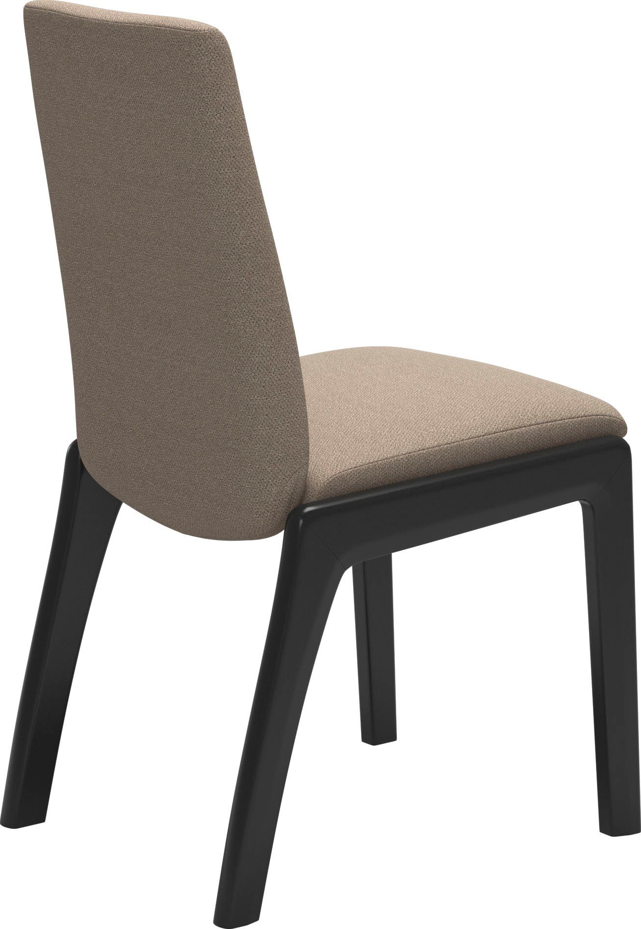 Stressless® Polsterstuhl Laurel, Low Back, Größe M, mit abgerundeten Beinen in Schwarz