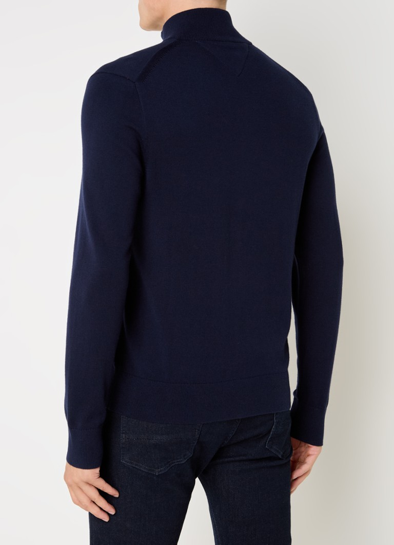 Tommy Hilfiger finomkötésű kardigán kasmírkeverékből, hímzett logóval