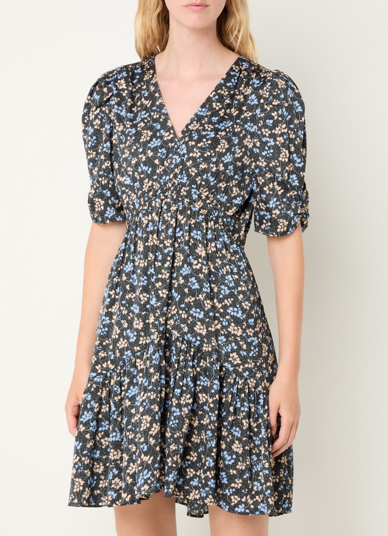 Rochie mini Hugo Boss Dizziano cu imprimeu floral