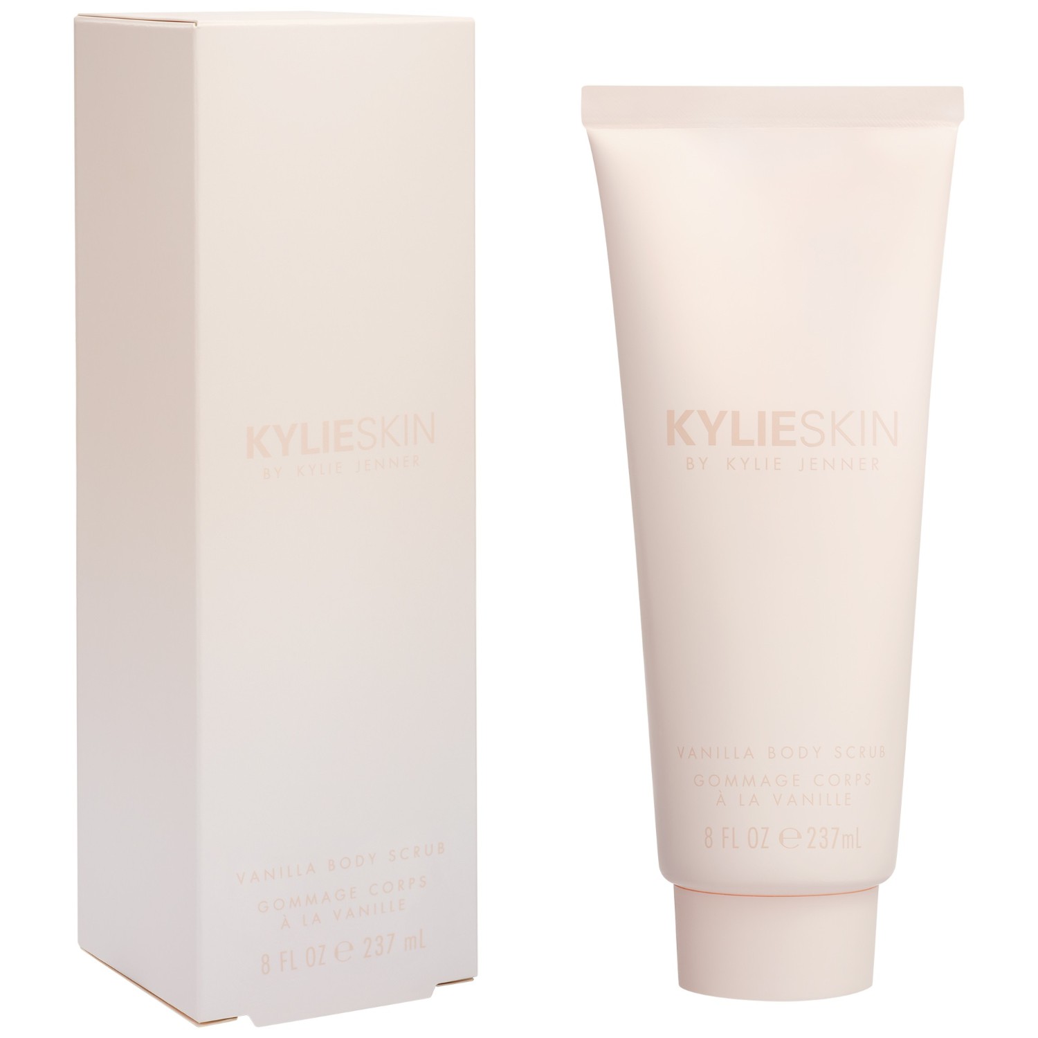 KYLIE SKIN Vanilkový telový peeling