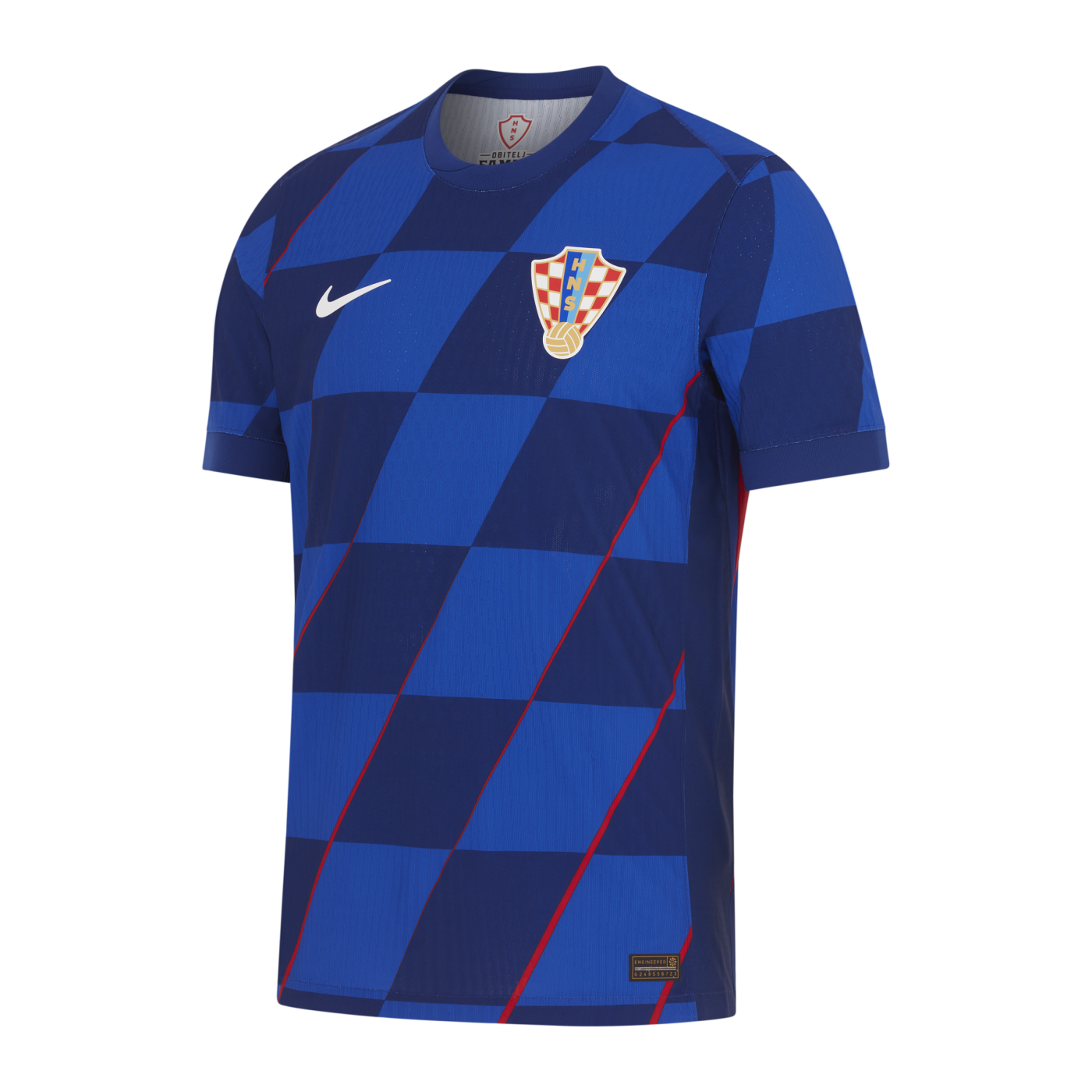 Nike Kroatien Authentic Trikot Away EM 2024 Blau Weiss F405
