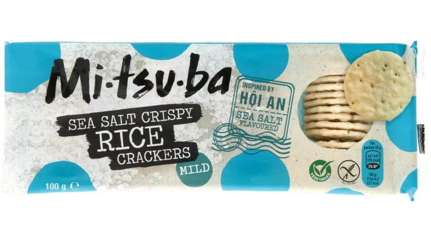 Mitsuba Sea Salt crispy rice crackers 100 g