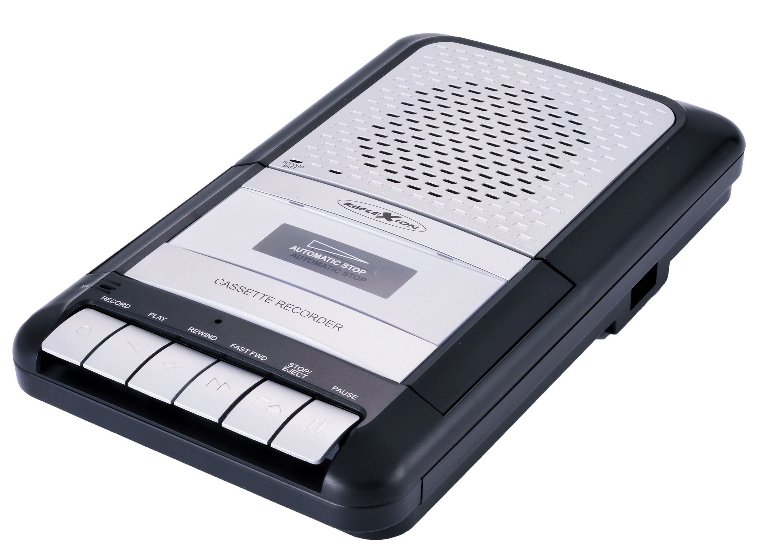 Reflexion CCR8014 Retro Kassettenrecorder Diktiergerät Kassetten Player (Audio Walkman, eingebautes Mikrofon)