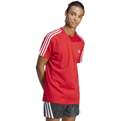 HERREN SHIRT ESSENTIALS SINGLE JERSEY 3-STREIFEN