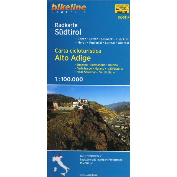 Radkarte Südtirol 1:100.000 - Fahrradkarte