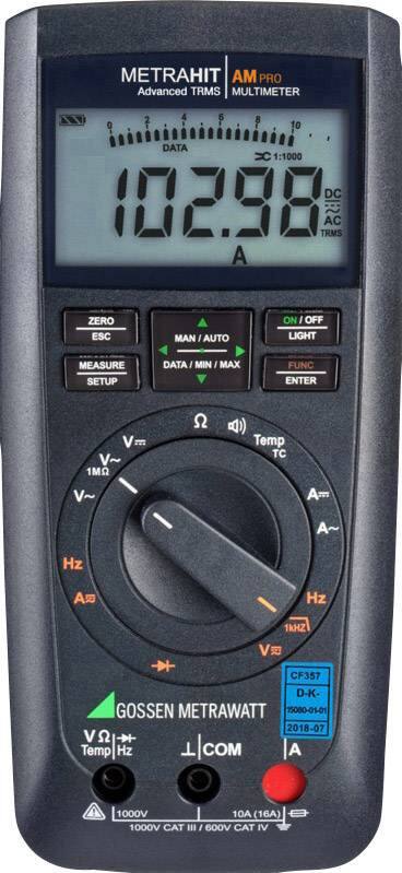 Gossen Metrawatt Tragbares Multimeter M242A Stromversorgung: Batterie Test Typ: Spannung, Strom, Widerstand, Frequenz, Temperatur
