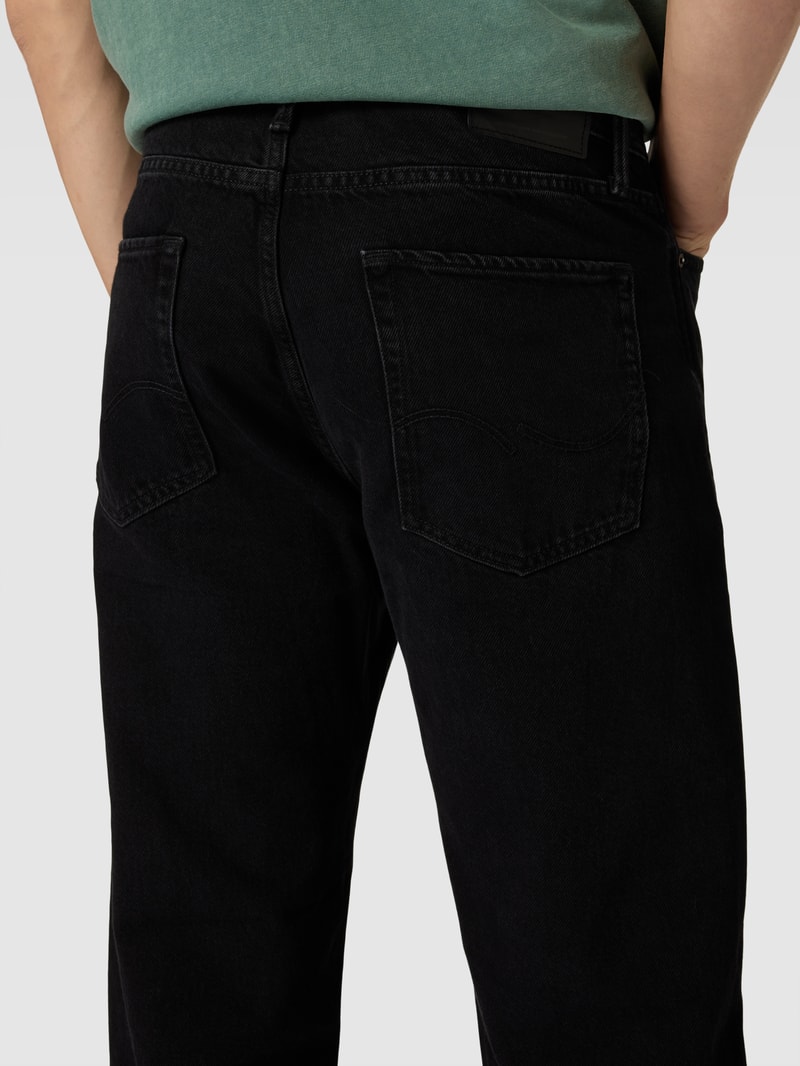 Jeans mit 5-Pocket-Design Modell 'ALEX' in schwarz