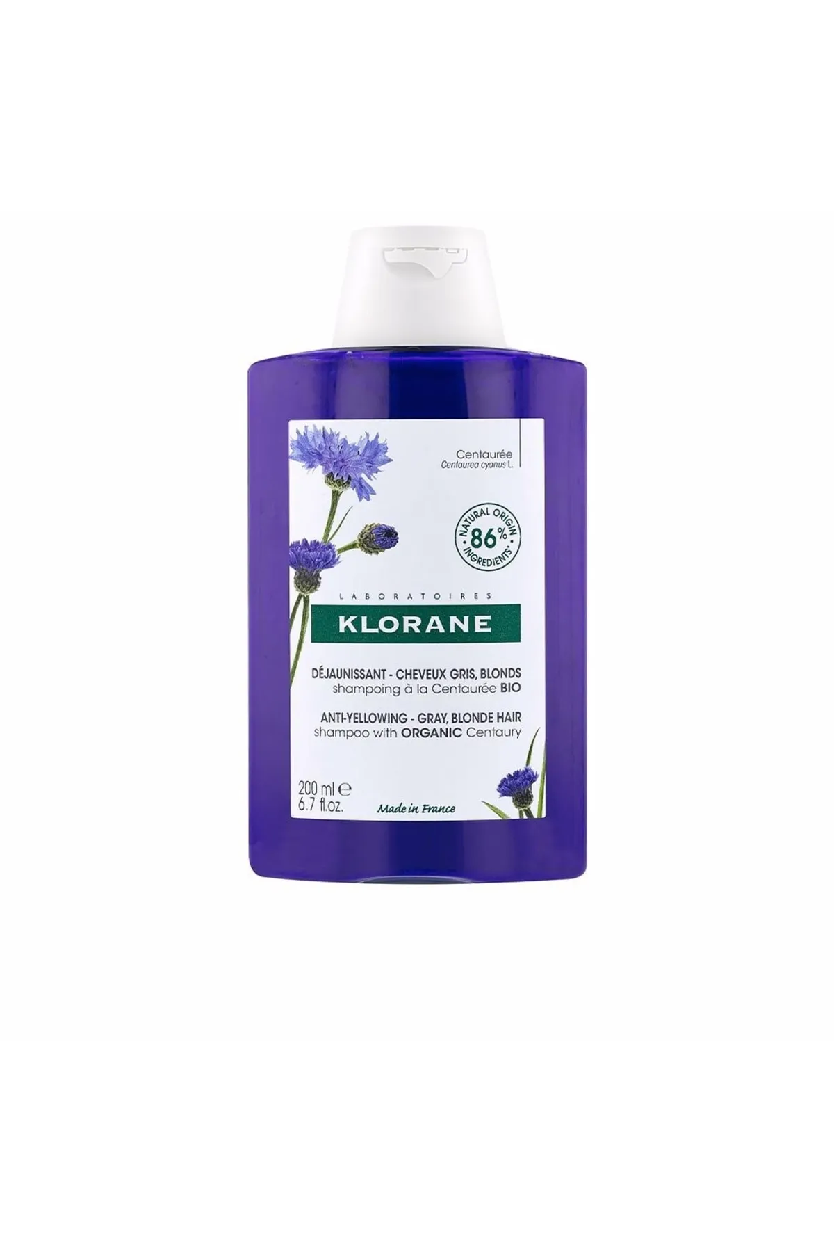 Klorane  A La Centaurea Bio Anti-Vergilbungs-Shampoo für graues und blondes Haar Klorane 200 ml