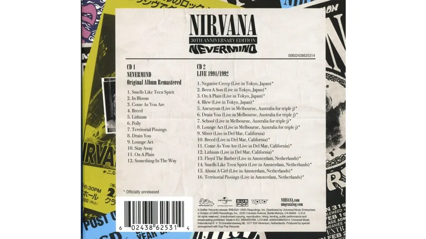 Nevermind-30th Anniversary Edt.(2CD Deluxe)