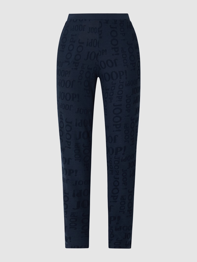Lounge-Hose aus Viskose-Baumwoll-Mix Modell 'Urban Perfection' in marineblau