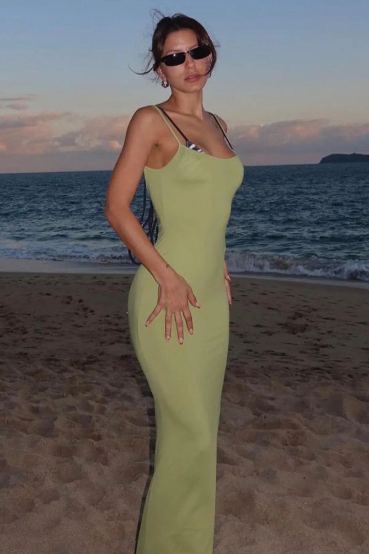 Madmext  Kleid - Grün - A-Linie