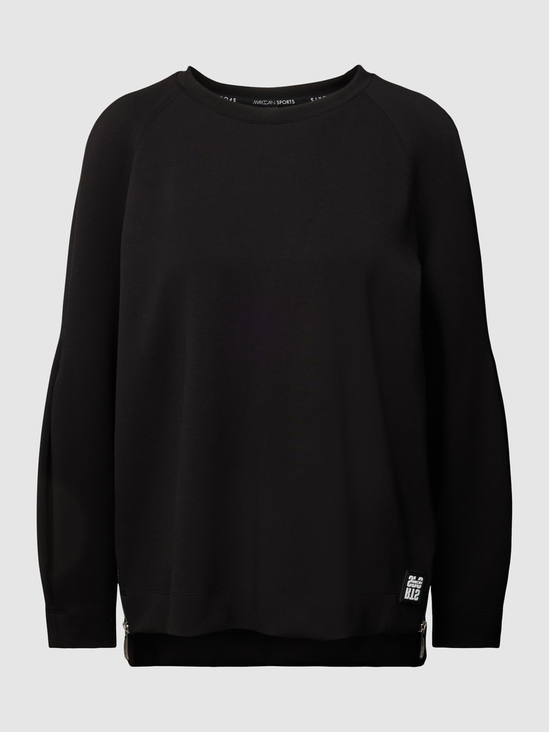 Sweatshirt mit Label-Patch in black