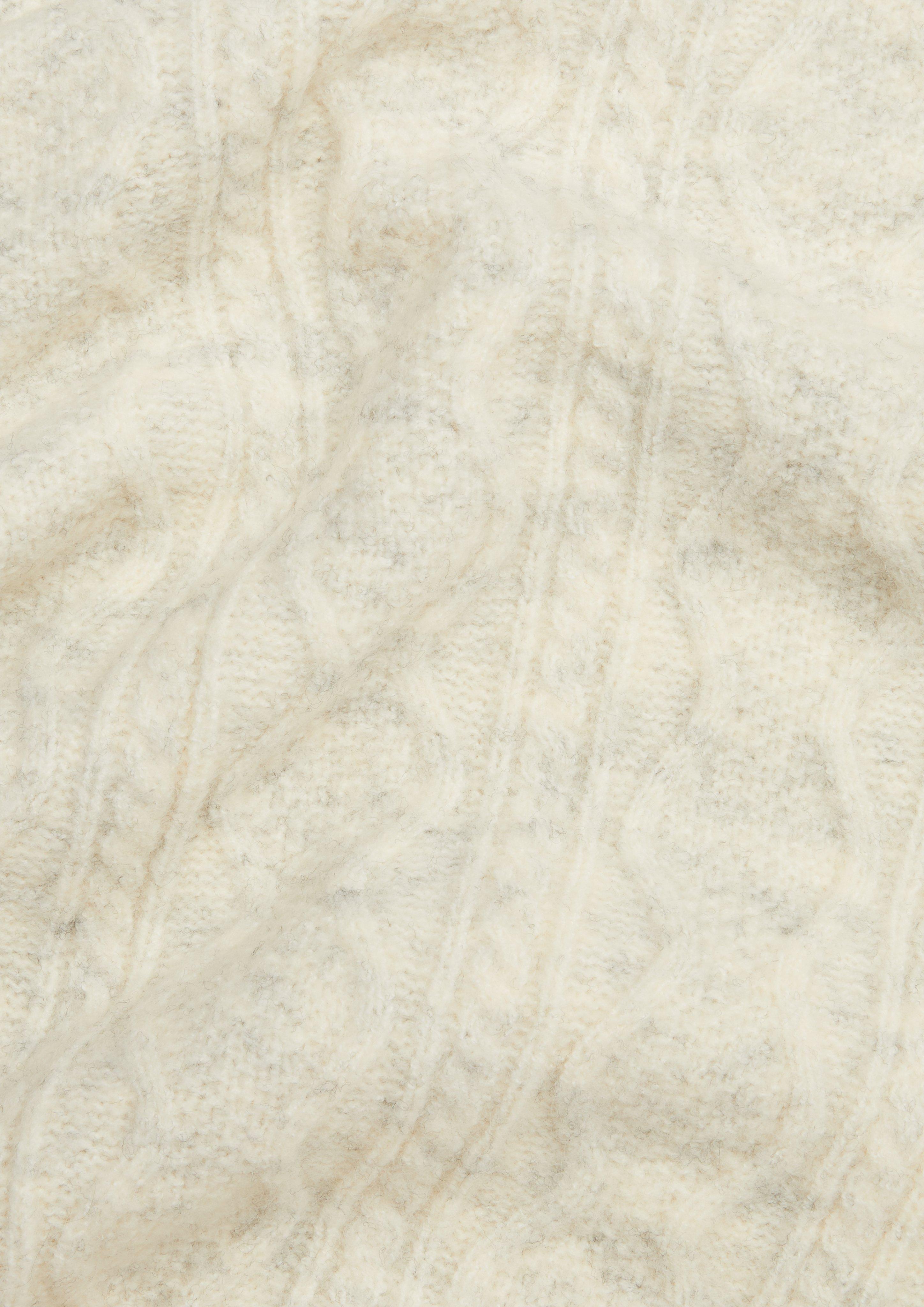 Melange-Schal mit Strickmuster  2122376-02W0