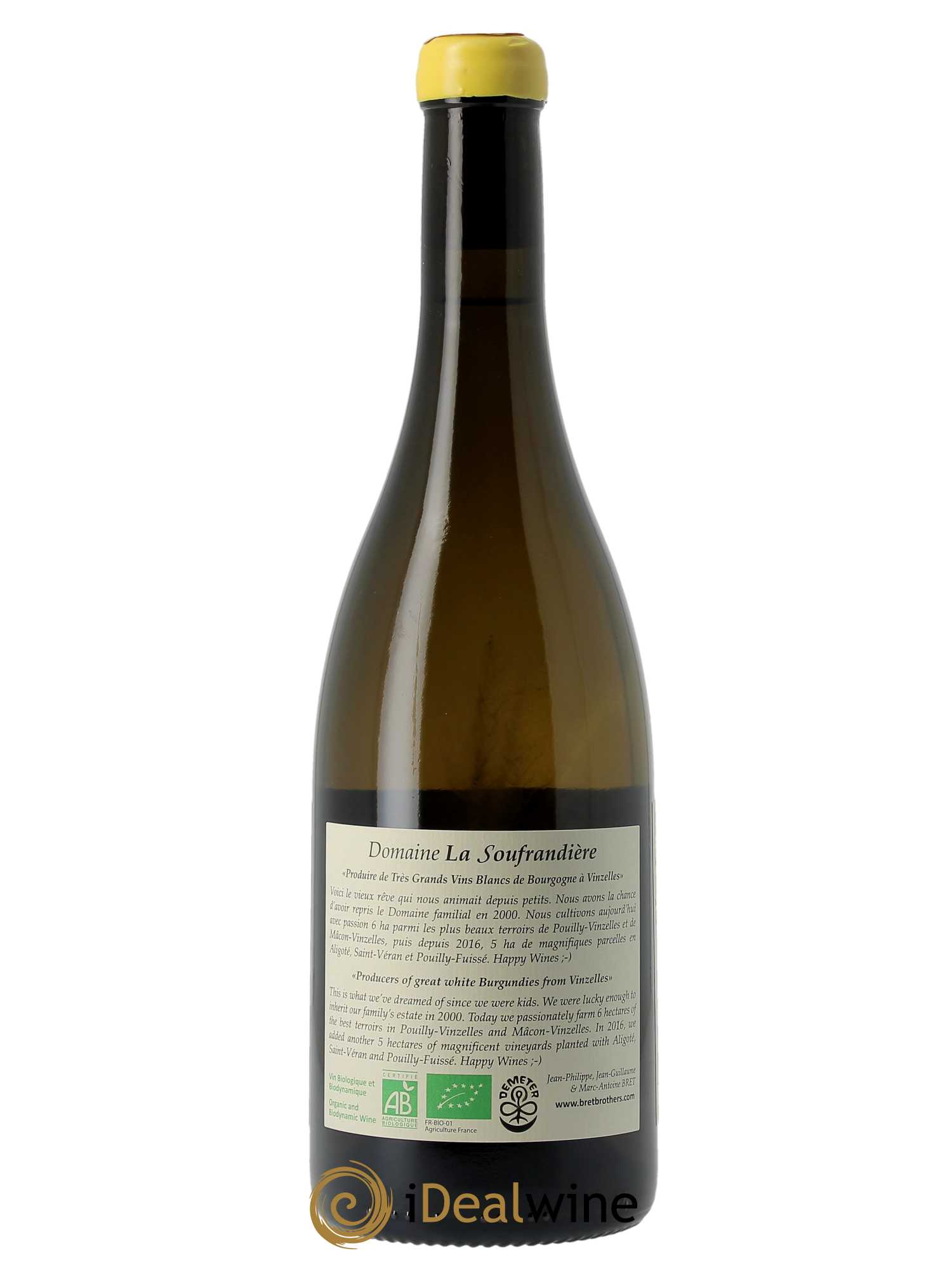 Pouilly-Vinzelles Les Quarts Cuvée Zen La Soufrandière - Bret Brothers  2021 - Lot de 1 Bouteille