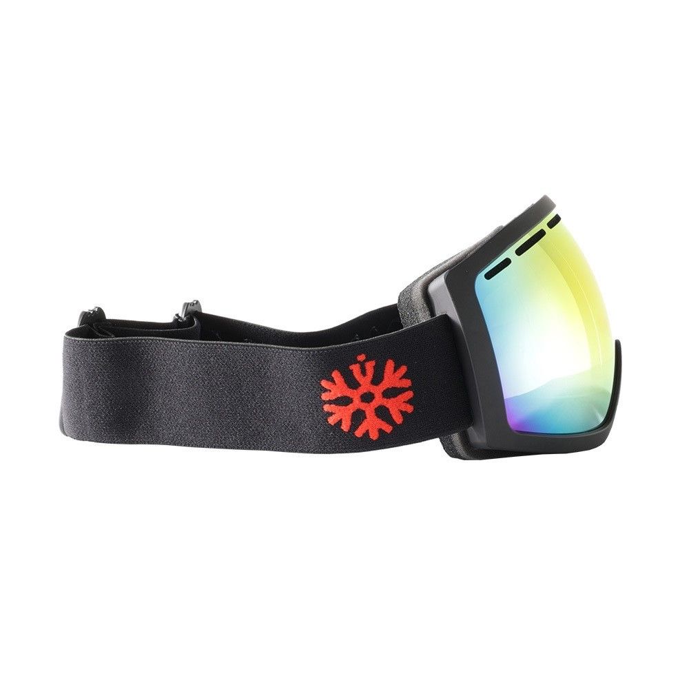IVOL schwarz Rotes Spiegelglas Skibrille