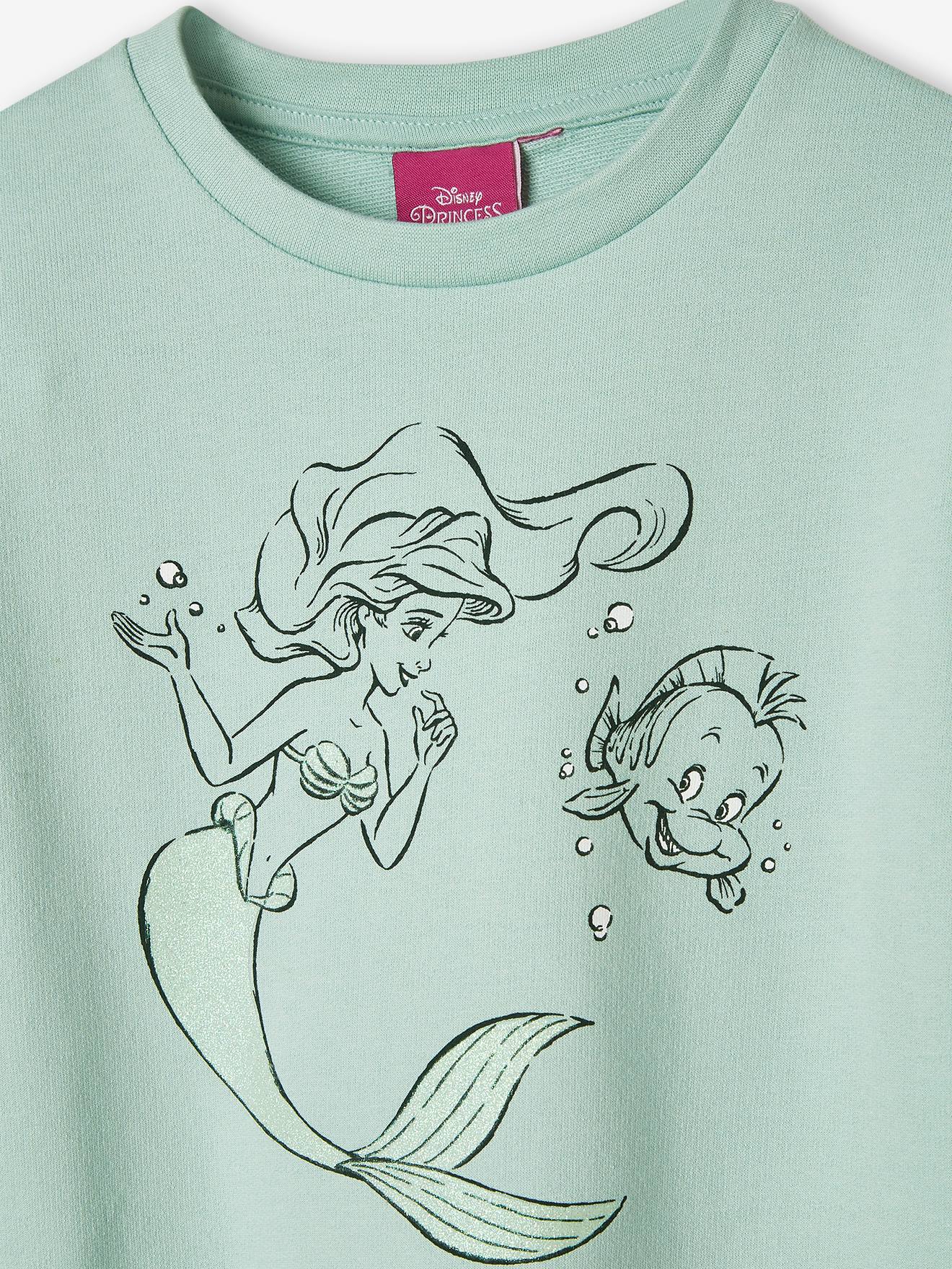 Sweat fille DS® La Petite Sirène bleu glacier