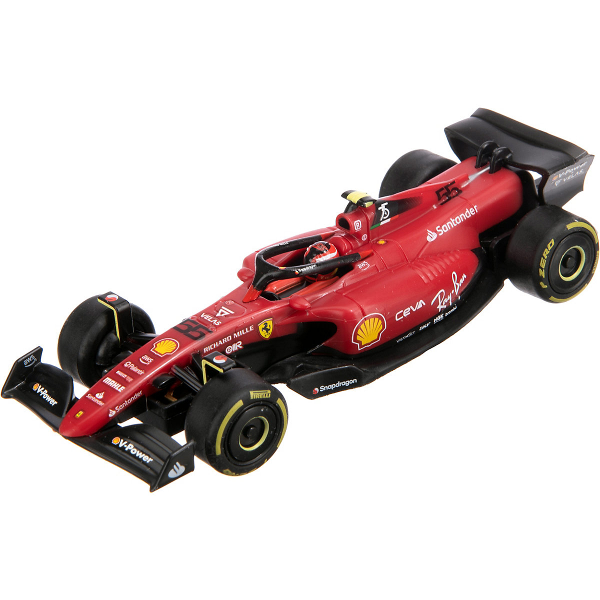 CARRERA GO!!! - Slot Car - Ferrari F1-75 ,,,"Sainz, No.55,,,"